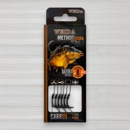 Повідець корповий для волосяних монтажів Weida Method Feeder GZ-14, 6шт/уп, № 8